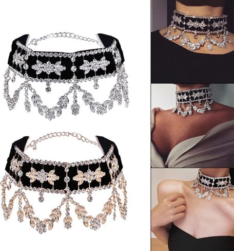 YZYDF Vintage Pendant Necklaces Choker Clavicle Chain Statement Jewelry Adjustable Collar Necklaces Gift in Saudi Arabia