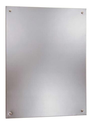 Bobrick 1556 Series 430 Stainless Steel Frameless Mirror, Bright Finish, 17-1/2" Width x 23-1/2" Height in Saudi Arabia