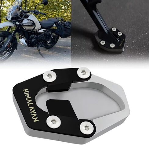 FOR HIMALAYAN450 Himalayan 450 2024 2025 Motorcycle Accessories Enlarge Kickstand Extension Plate Pad Pedals Kickstands Jiffy Stands (Black) in Saudi Arabia