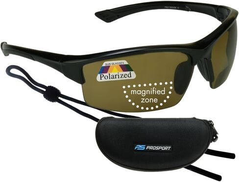 proSPORT Polarized Bifocal Sunglasses Readers TR90 Frame Hard Case Strap Sport in Saudi Arabia