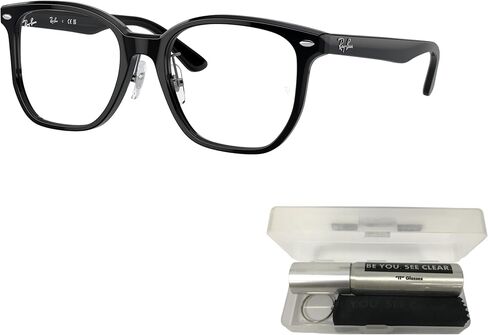 مجموعة النظارات Ray-Ban 5425D: 5425D 5425D 2000 أسود مقاس 54 ملم ومجموعة تنظيف النظارات in Saudi Arabia