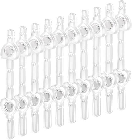 10 أزواج من 7 أزواج من دبابيس العروة المغناطيسية على شكل زهور، دبابيس صغيرة من دبابيس الزهور لمستلزمات صناعة الصدار المصنوعة يدويًا في حفل زفاف العروس (شفاف) in Kuwait