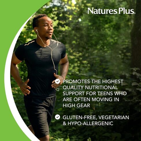 NaturesPlus مصدر الحياة بدون حديد - 180 قرصًا - مكملات متعددة الفيتامينات والمعادن - تدعم الطاقة الطبيعية والرفاهية العامة - خالية من الغلوتين، نباتي - 60 وجبة in Kuwait