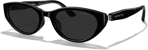 MERRY'S Folding Sunglasses Retro Vintage Narrow Cat Eye Sunglasses for Women Men with Case S6189 in Saudi Arabia