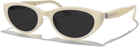 MERRY'S Folding Sunglasses Retro Vintage Narrow Cat Eye Sunglasses for Women Men with Case S6189 in Saudi Arabia