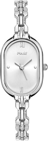 GOODLIYA Watches for Women Elegant Oval Waterproof Watch Gold Vintage Watch Adjustable Stainless Steel Bracelet Quartz Watch in Saudi Arabia