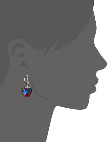 Betsey Johnson Ombre Stone Heart Drop Earrings in Saudi Arabia