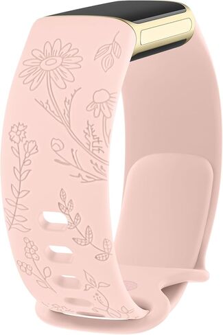 Meliya for Fitbit Charge 6 / Charge 5 Bands Women Men, Soft Silicone Adjustable Wristband Replacement Sport Straps for Fitbit Charge 5 / Charge 6 in Kuwait