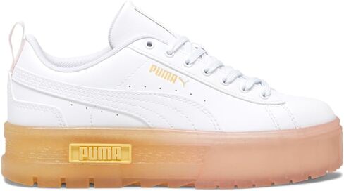 حذاء رياضي نسائي من PUMA Mayze Beach Days برباط علوي كاجوال - أبيض - مقاس 6 M in Kuwait