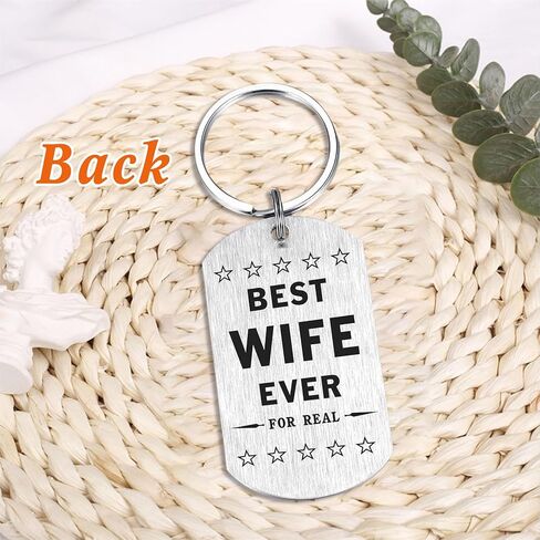 SOUSYOKYO Wife Valentines Day Gifts from Husband, Best Wife Ever Keychain, Wife Anniversary Birthday Present in Saudi Arabia