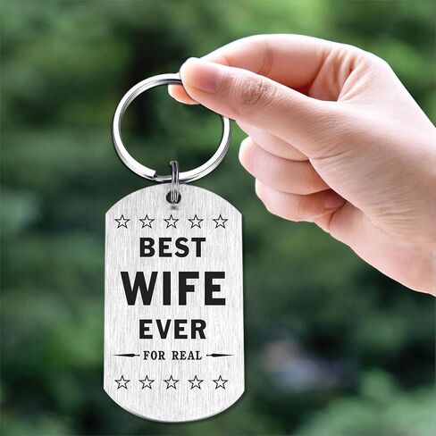 SOUSYOKYO Wife Valentines Day Gifts from Husband, Best Wife Ever Keychain, Wife Anniversary Birthday Present in Saudi Arabia