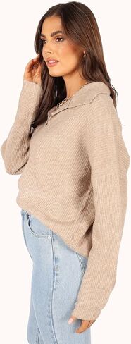 Petal & Pup Women's Shay Collar Knit Sweater in Saudi Arabia