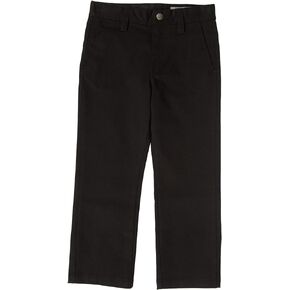 Volcom Boys' Frickin Modern Stretch Chino Pant (Big Boys & Little Boys Sizes), 2T, Black