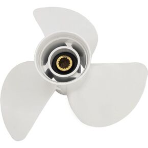 DLNIG 14×11-K Boat Propeller for Yamaha - for Yamaha Outboard Engines 60HP 70HP 75HP 80HP 85HP 90HP 115HP 130HP Replace 6E5-45954-00-00 6E5-45954-00-EL,15 Spline Tooth - Aluminum Outboard Propeller