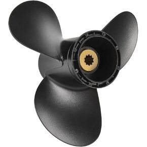 PropelTech 10 1/4 x13 Pitch Boat Propeller Aluminum Propeller fit Suzuki Outboard Motos DT20 DT25 DF25 DT30 DF30,3 Blades 10 Spline Tooth, Reference No.58100-96492-019，Rh