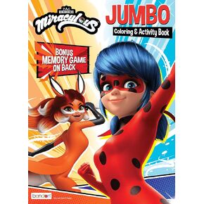 Miraculous Ladybug 64 Page Jumbo Coloring Book, Bendon 52560