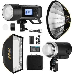 XPLOR 400 and XPLOR 300 Pro TTL R2 Monolight Kit with EZ Lock Softboxes
