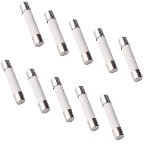 500V 20A Fast Acting Low Breaking Capacity 6x30mm Cartridge Ceramic Fuses - (10 Pcs)