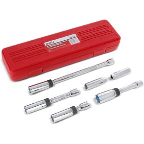 ABN Spark Plug Socket Set – 6 Piece 3/8in Drive Magnetic Socket Extension Set Spark Plug Removal Tool Set