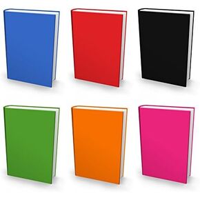 Book Sox Stretchable Book Cover: Jumbo 6 Color Value Pack. Fits Most Hardcover Textbooks up to 9" x 11". Adhesive-Free, Nylon Fabric School Book Protector. Easy to Put On. Washable & Reusable Jacket.