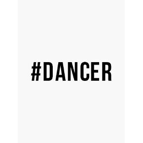 Dance Dancer Sticker - Sticker Graphic -Stickers for Hydroflask Water Bottles Laptop Computer Skateboard, Waterproof Decal Stickers