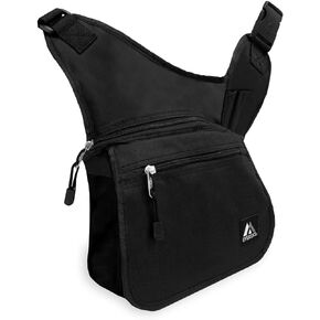 Everest Messenger Bag - Medium, Black, One Size