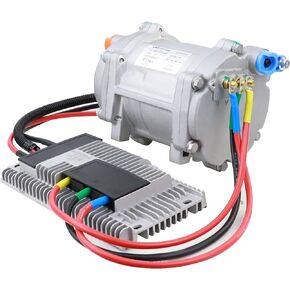 ACTECMAX Universal AC Electric Compressor 20cc/r Air Conditioner Compressor for 12V Auto Compressor for R134a