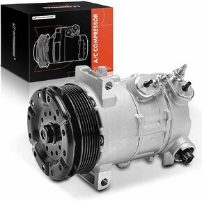 A-Premium Air Conditioner AC Compressor with Clutch Compatible with Dodge Journey 2.4L 2009-2020, Avenger 2.4L 2008-2014, Chrysler 200 2.4L 2011-2014, Sebring 2.4L 2007-2010