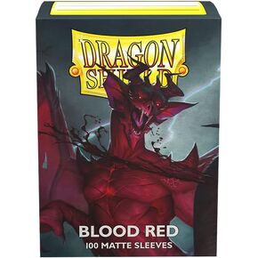 Arcane Tinmen Dragon Shield Sleeves – Matte: Blood Red 100CT - MTG Card Sleeves are Smooth & Tough - Compatible with Pokemon & Magic The Gathering Card Sleeves (AT-11050)