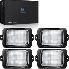 MICTUNING 4 Pods C3 RGBW LED Rock Lights - Underglow Multicolor Neon Light (Not inlcude Controller)
