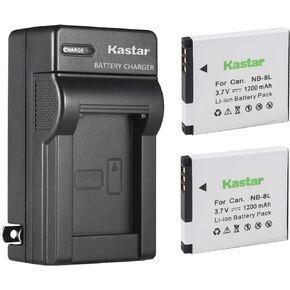 Kastar Battery (2-Pack) and AC Charger for Canon NB-8L NB8L CB-2LA CB-2LAE and Canon PowerShot A2200, PowerShot A3000 is, PowerShot A3100 is, PowerShot A3200 is, PowerShot A3300 is Digital Cameras