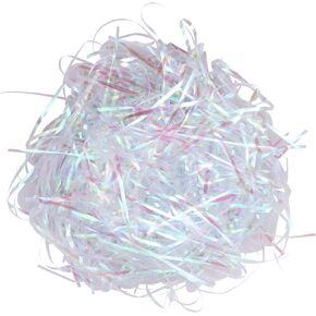 Milisten 20 Grams Iridescent Paper Shred Filler Sparkly Shredded Crinkle Paper for Gift Wrapping And Basket Filling 3MM