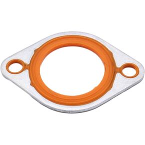 1 PC SHLPDFM Gasket 1/8" Aluminum Carrier+Silicone Thermostat Water Neck Housing Gasket Compatible with Chevy SBC BBC 265 283 305 327 350 383 396 400 427 454 472 500