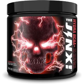 JNX SPORTS The Jinx! Hydra BCAA+ Post Workout Recovery Drink - Hydration with Electrolytes for Men & Women - 30 Serving, Blue Raspberry