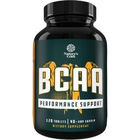 مكمل للأحماض الأمينية ذات السلسلة الفرعية - أقراص نباتية BCAA لاستعادة العضلات بعد التمرين ودعم نمو العضلات - مكمل للأحماض الأمينية ذات السلسلة المتفرعة للرجال والنساء لاستعادة التمرينات 60 عددًا