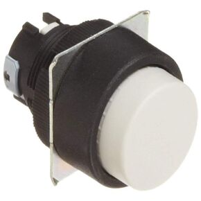 Omron A22-TW Projection Type Pushbutton, IP65 Oil-Resistant, Non-Lighted, Round, White
