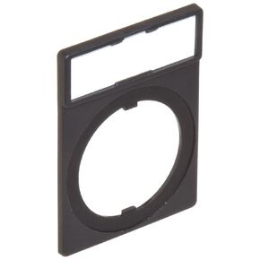 Omron A22Z-3322 Legend Plate Frame with Snap-in Legend Plate, Standard Size, Acrylic, Red