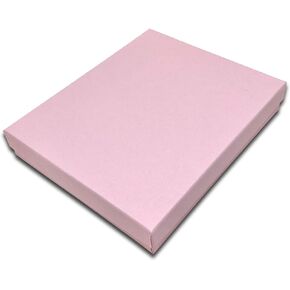 TheDisplayGuys - 25-Pack #65 Kraft Paper Jewelry Boxes w. Cotton Padding - Kraft Brown (6-1/5" x 5-1/5" x 1") - Gifting, Shipping, Retail