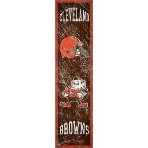 NFL Cleveland Browns Unisex Cleveland Browns Heritage Banner Vertical 6x24, Team, 6 x 24