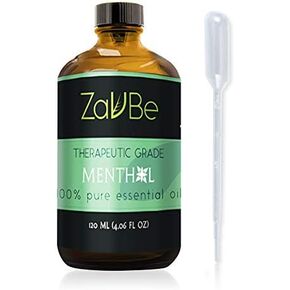 MABUA Menthol Breathe Essential Oil Blend 120 ml - Pure, Essential Oil for Diffuser Undiluted, Natural, Therapeutic Grade, Oils for Diffuser for Apartment Air Freshener with Dropper