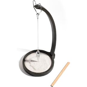 Kihomi Wooden Sand Pendulum for Desk | Creative Swinging Sand Tracing Pendulum | Magical Kinetic Decor for Zen Office and Home Decor | Relaxing Accessories for Tensegrity and Ornament Gifts (Brown) in Kuwait