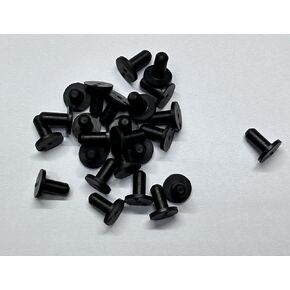 Protection Force Flanged Tapered Insert Cap and Plug for 34-37mm 1-11/32" to 1-15/32" ID Hole of Tube Bottle Openning (Pack of 5) Reusable Rubber