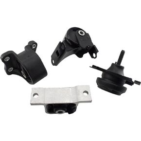 4PCS Engine Motor & Trans Mount Compatible with Honda Element 2.4L L4 2003-2011, # A6597 A6596 A4504 A4506