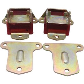 1 Pair SHLPDFM Red Polyurethane Motor Mounts Engine zinc Plated Steel 3990914 3960768 6258154 Comptible with Small Big Block Chevy SBC BBC 350 454