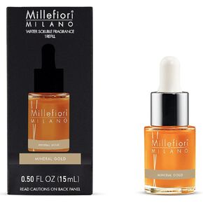 Millefiori Milano Water-Soluble Fragrance, for Hydro Ultrasonic Fragrance Diffusers, Mineral Gold, 0.51 fl oz (15 ml) in Saudi Arabia