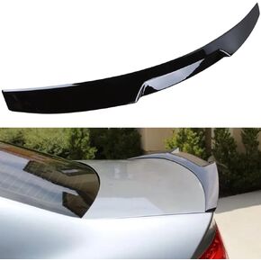 ECNEREFERR Trunk Lid Spoiler Wing Compatible with Audi A4 B8.5 2013 2014 2015 2016 Gloss Black M3 Style Trunk Spoiler Rear Wing