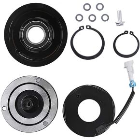 15-4720 AC Compressor Clutch Assy Replacement for Chevy Express GM Sierra Savana 1500 2500 3500 Air Conditioning Repair Kit Plate Pulley Bearing Coil
