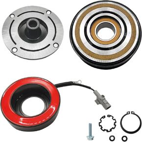 A/C Compressor Clutch Assembly Kit Plate Pulley Bearing Coil 1488 Replacement for 2011-2016 Toyota Sienna 6CYL 3.5L, AC Air Conditioning Compressor Clutch Coil Auto Repair Kit