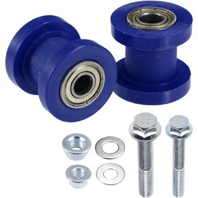 Hihaha Chain Roller Pulley Tensioner with Bolt Nut Gasket/Wheel Guide Tensioner for Motorcycle Mini Bike ATV 125cc 140cc 160cc XR125 Dirt Bike/Durable Plastic 8mm 10mm / 2 Set Red