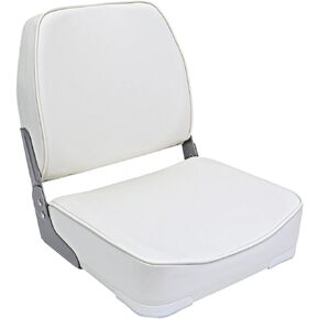 YACHARIES Marine Folding Seat Folding Boat Seat Low/High Back Fold-Down Boat Captain Chair for Fishing Boat Sightseeing Boat Speedboat Canoe Boat Seat(Beige, 1)